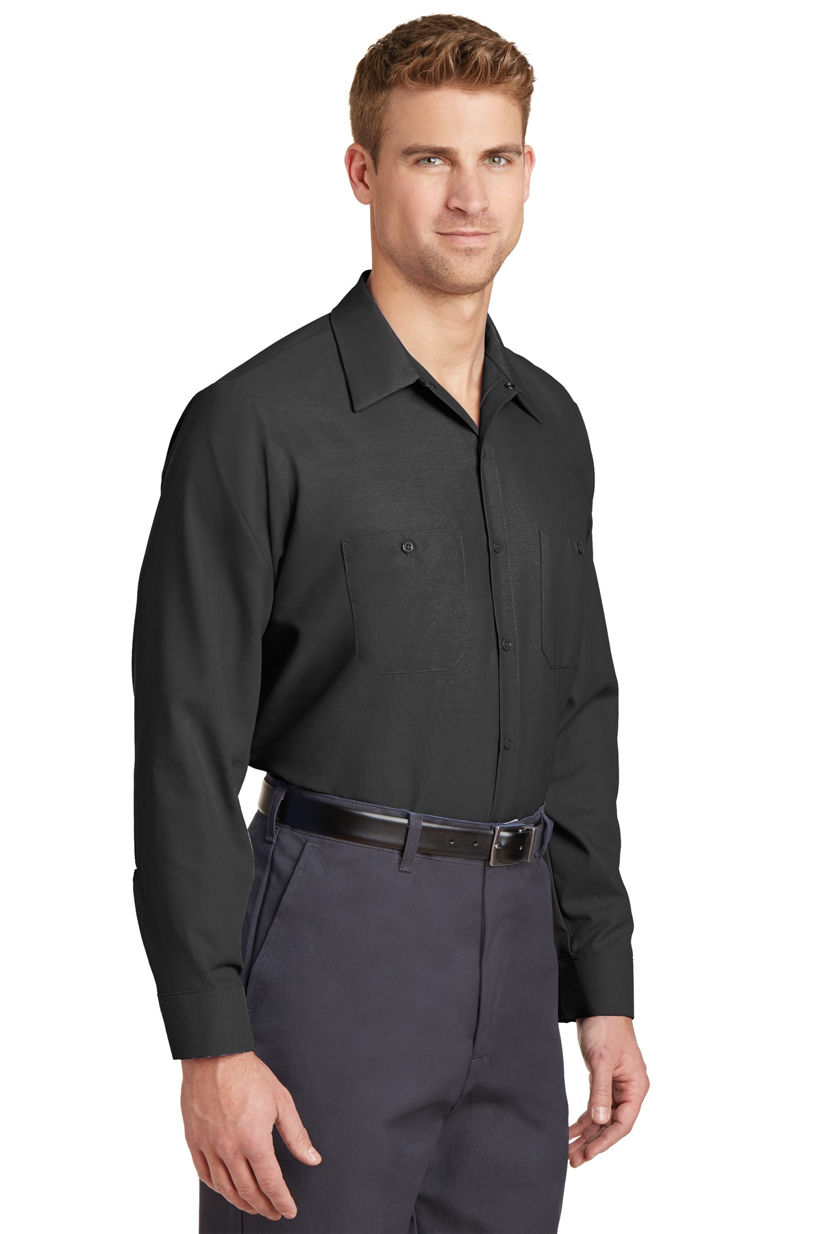 Red Kap Long Sleeve Industrial Work Shirt. SP14 15