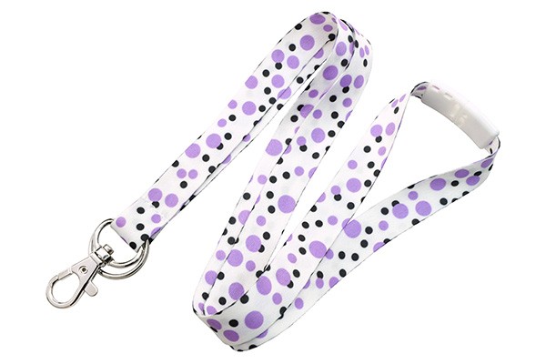 5/8" Polka Dotted Pre-Printed Dye Sublimated Lanyard 3