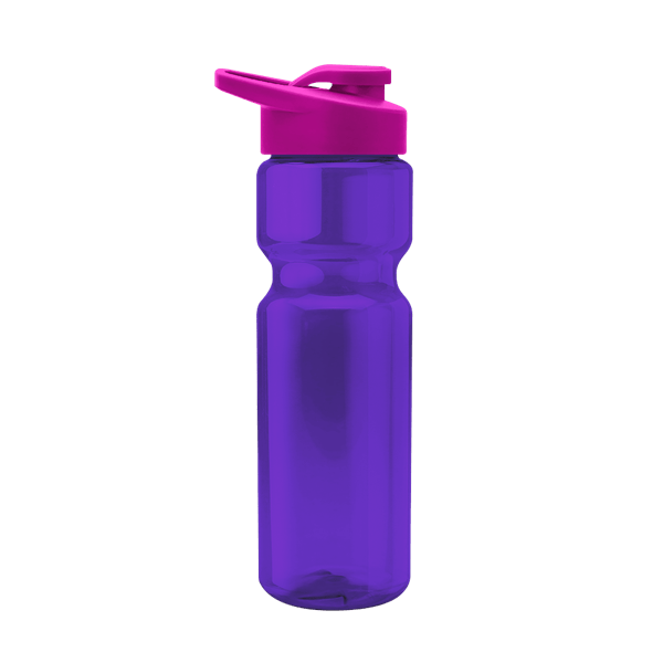 Blazer 28oz Transparent Bike Bottle w/Drink-thru Lid 2319