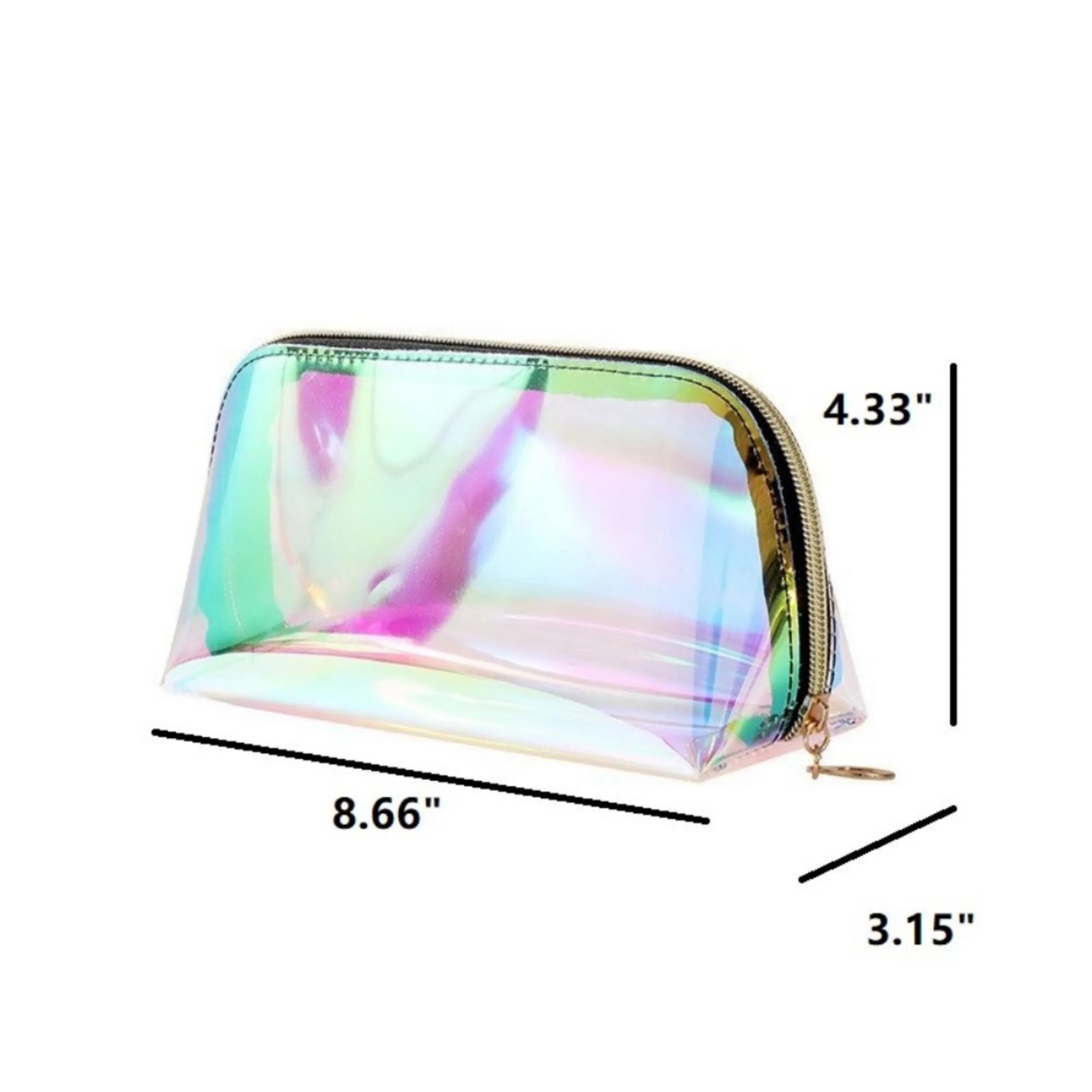 TPU Holographic Clear Makeup Bag 3