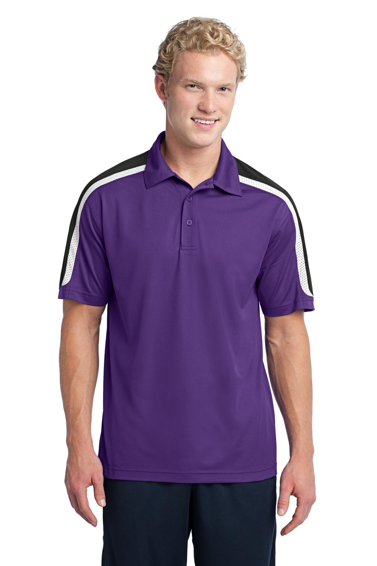 Sport-Tek Tricolor Shoulder Micropique Sport-Wick Polo. ST658 7