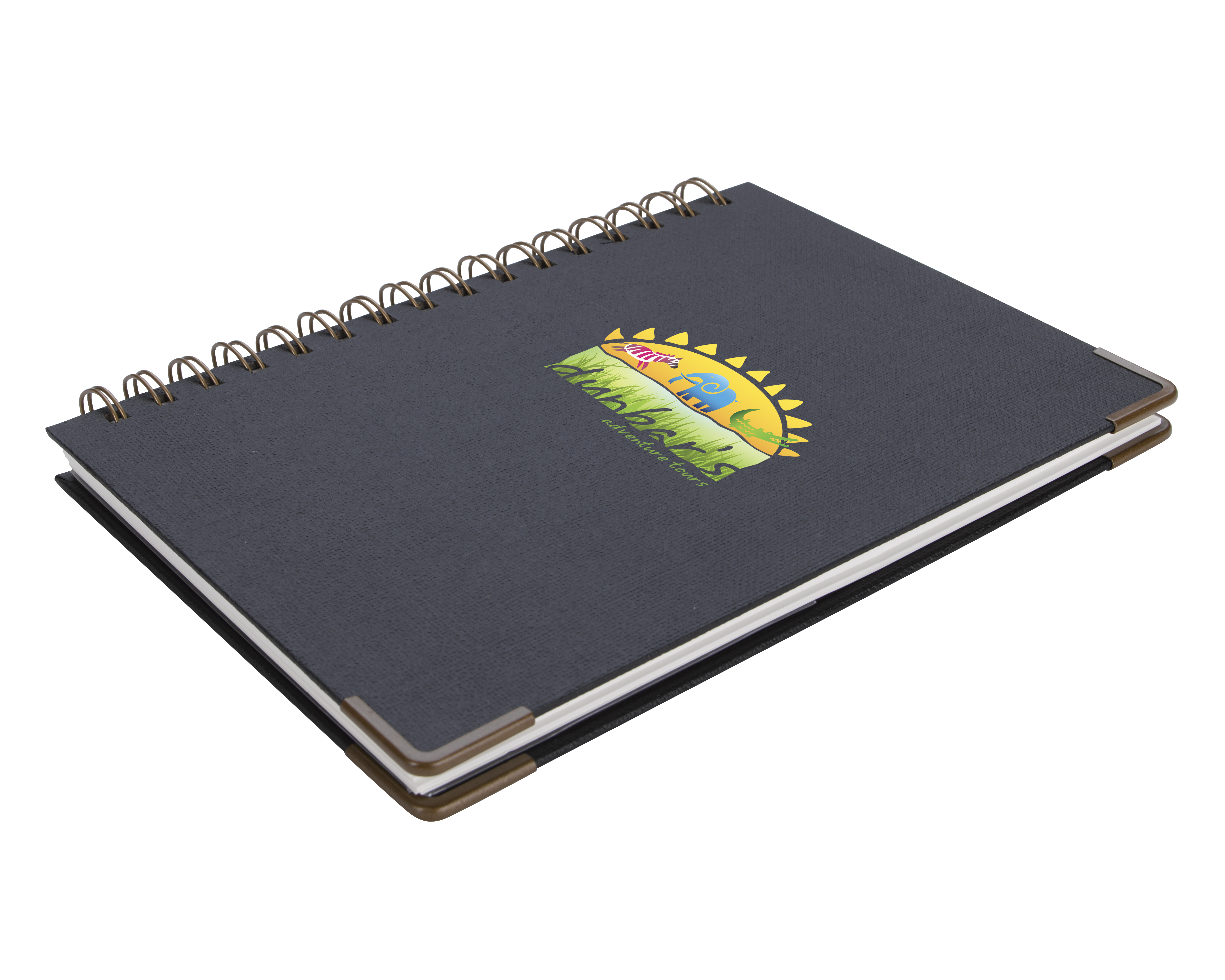 Good Value™ Woven Paper Hardback With Metal Accents Notebook 12