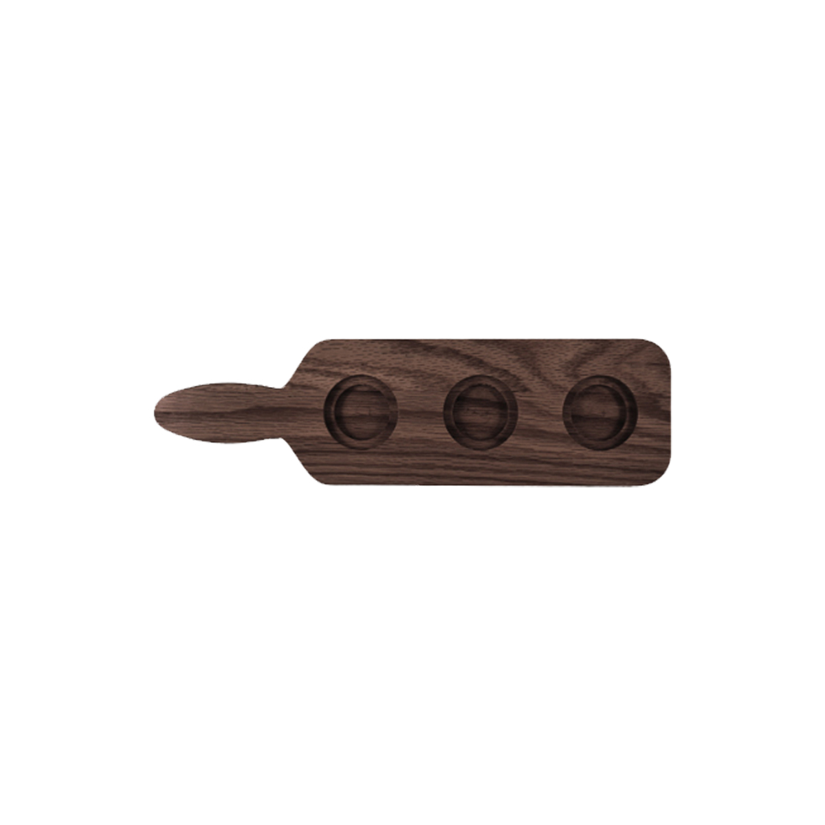 Walnut Paddle 3-Slot Sampler Board 3