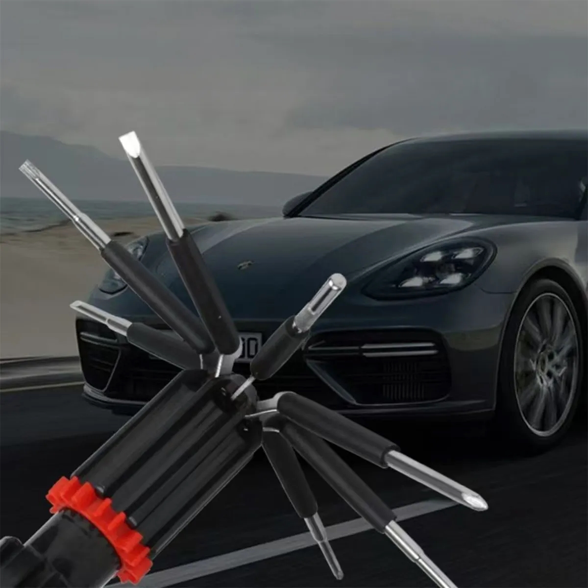 12 In 1 Emergency Car Multi-Tool With Safety Hammer & Light 1