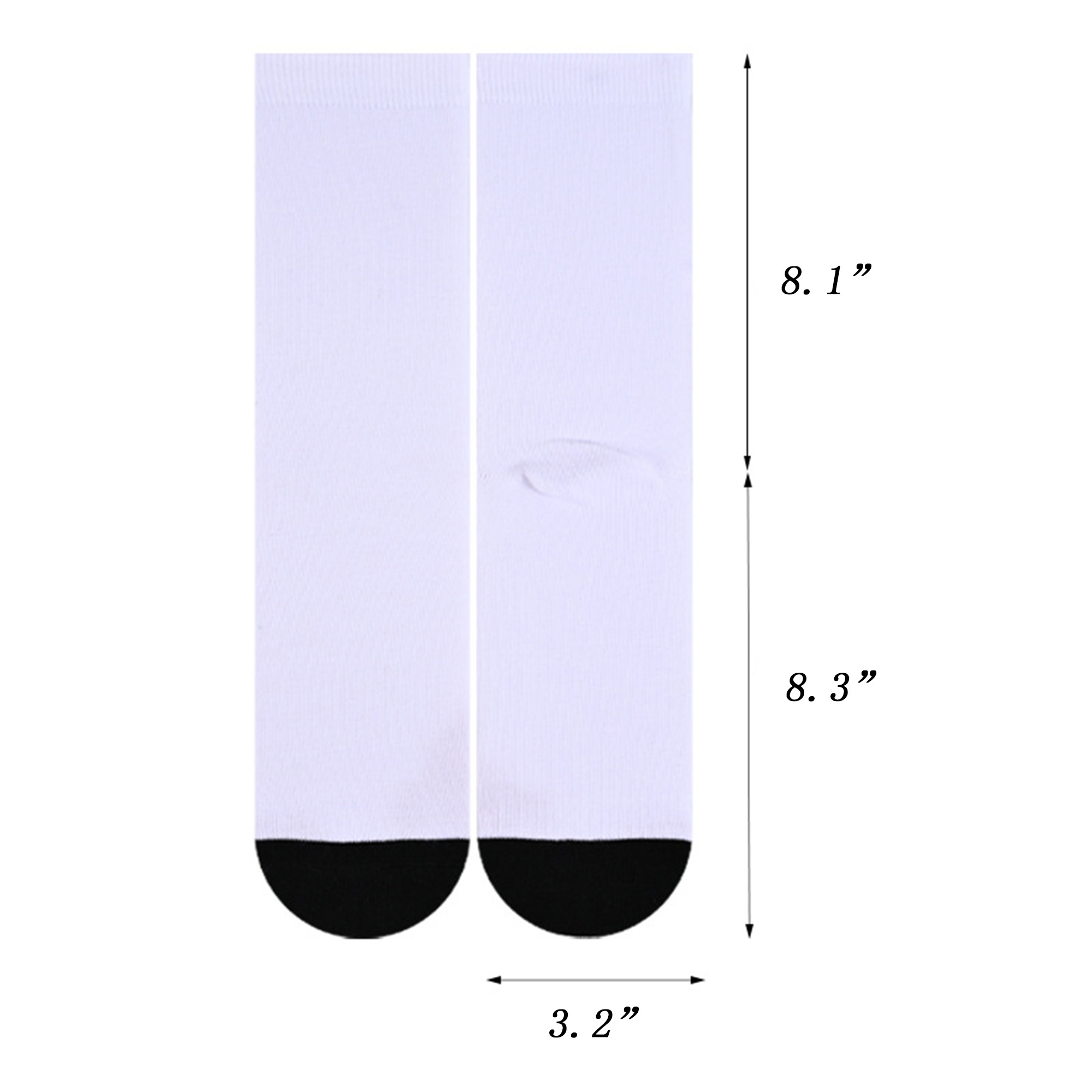 MOQ 20 Full Color Digital Printed Polyester Socks 3