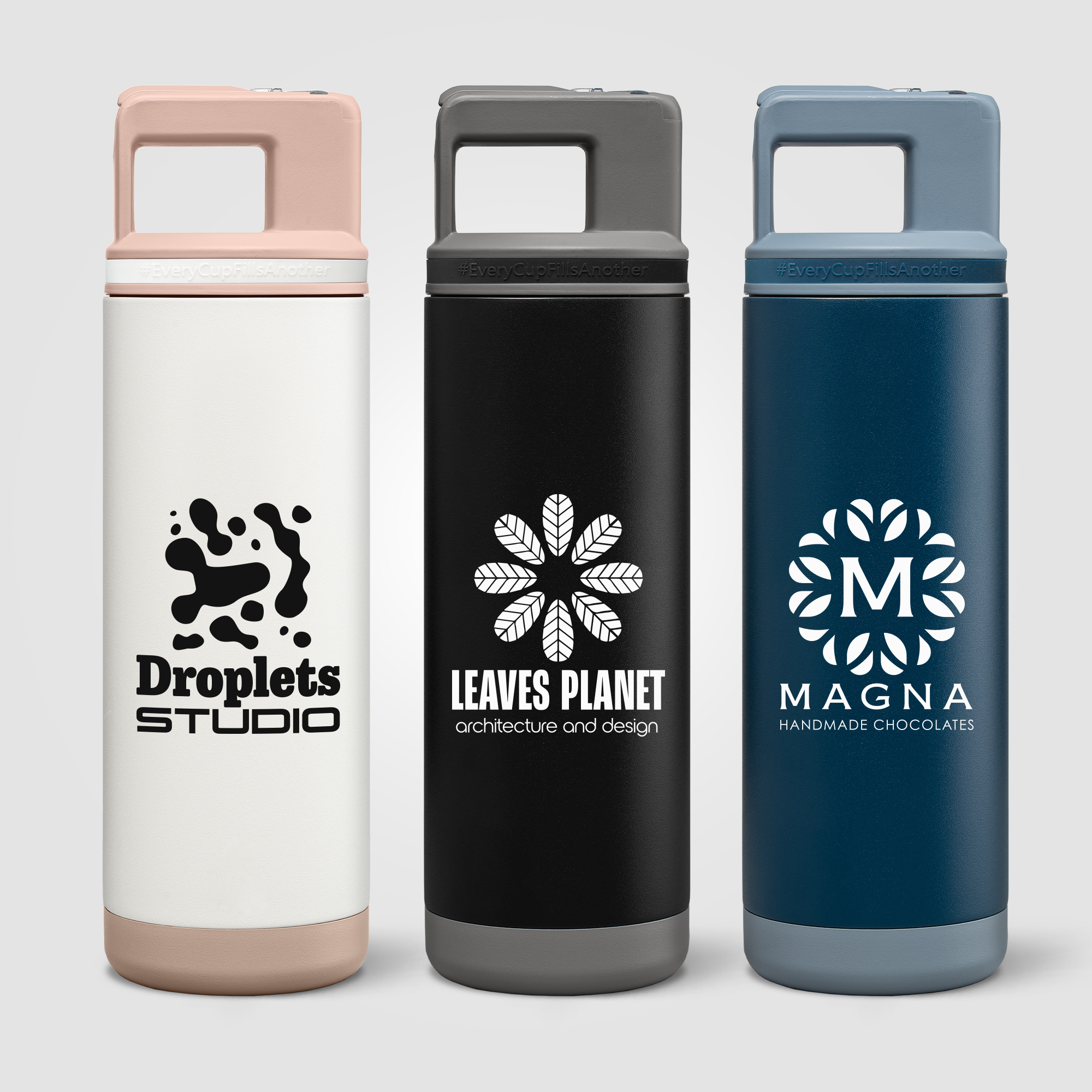 Grosche Alpine Stainless Steel Removable Straw Flip n' Sip Bottle - 20oz