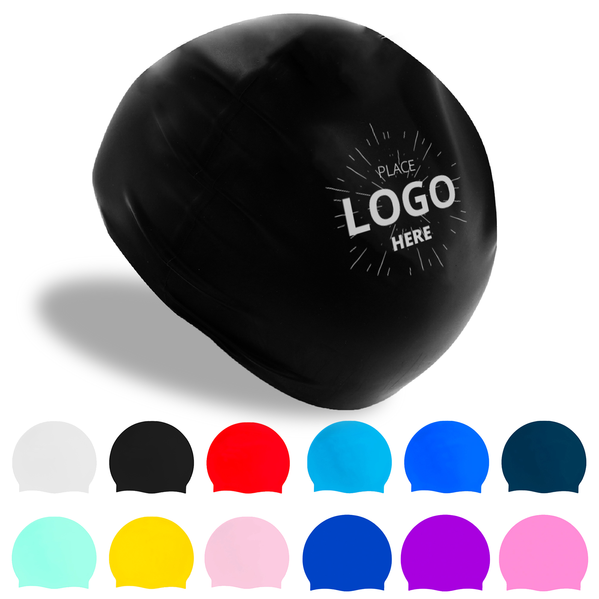 MOQ 10 Soft Silicone Swimming Cap 3