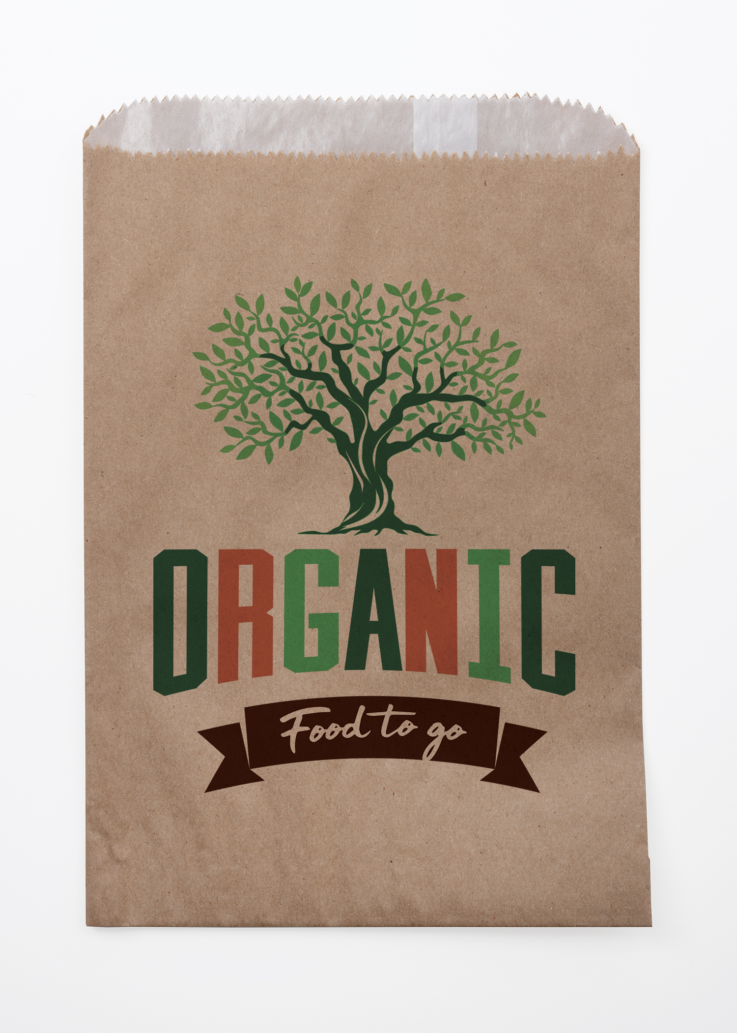 Full Color Natural Food Safe Paper Bags (6.75" x 9.25")
