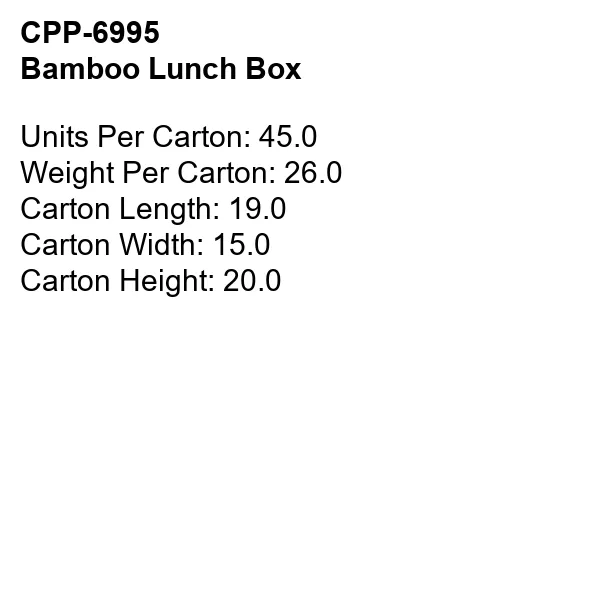 Bamboo Lunch Box 2