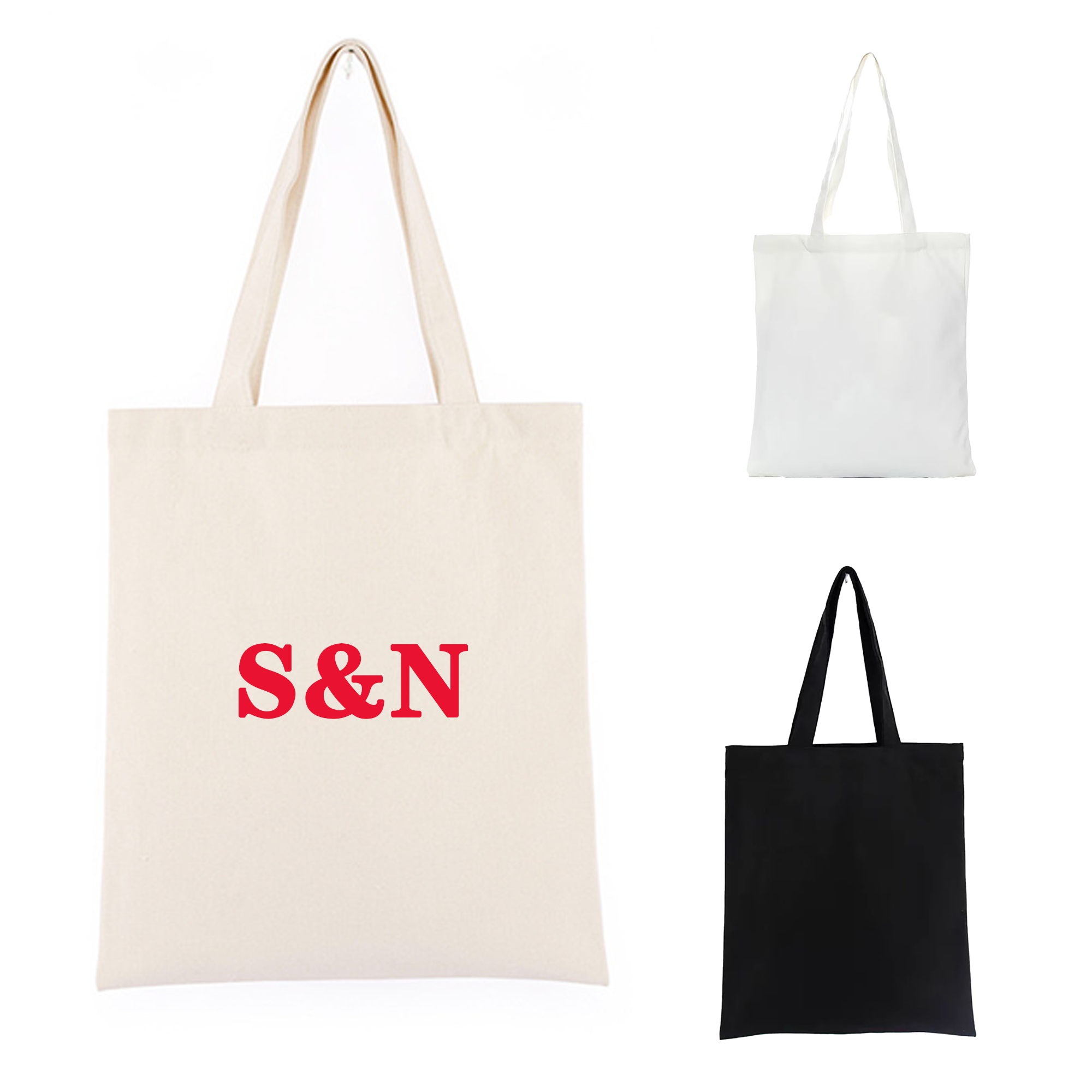 Casual Handheld Canvas Bag, custom tote bag with logo imprint 2