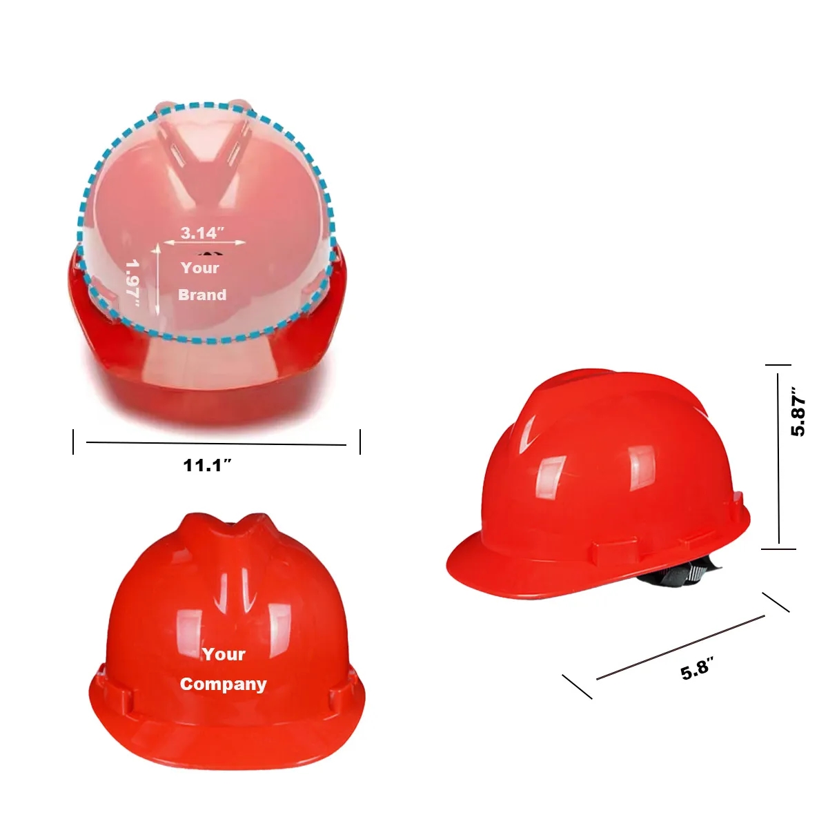 Safety Helmet Work Hat Anti-Collision And Anti Impact 6