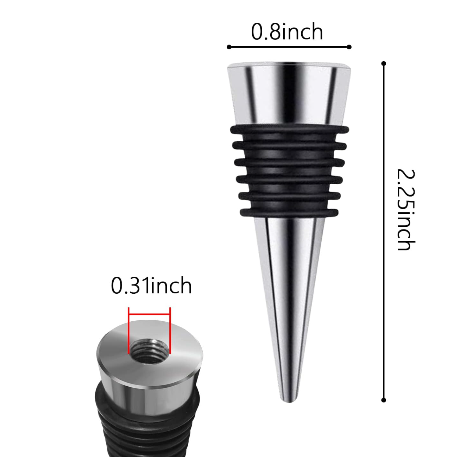 Die Cast Wine Bottle Stopper 2