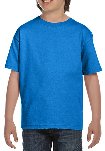 5.2 oz 100% Cotton (preshrunk) 16