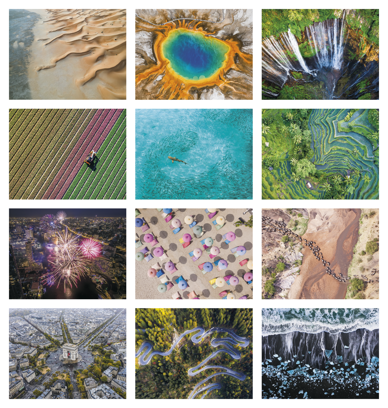 Good Value™ View from Above - Spiral Calendar 27