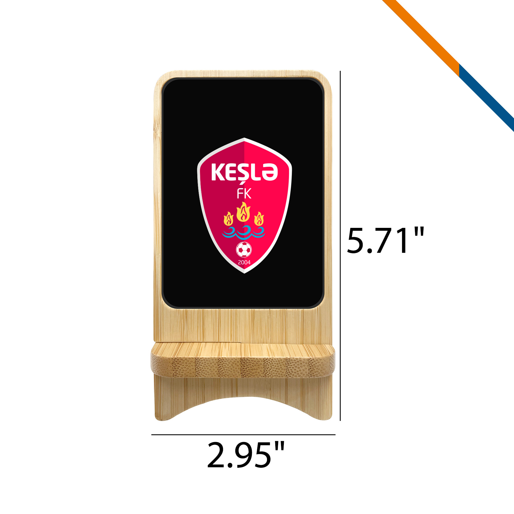 Lionel Light up Bamboo Wireless Quicker Charger Stand 6