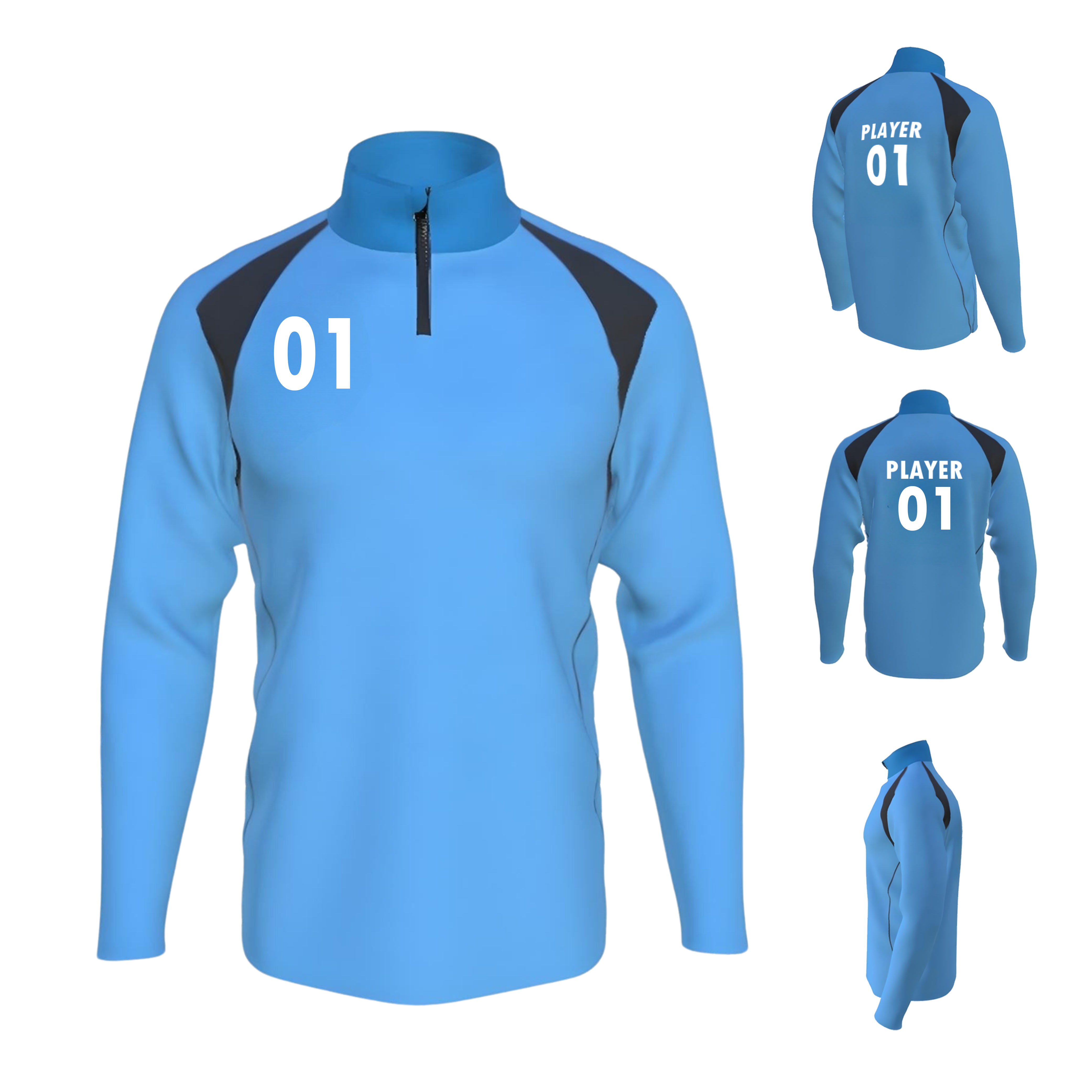 Sublimated Warmup 1/4 Zip Jacket 12