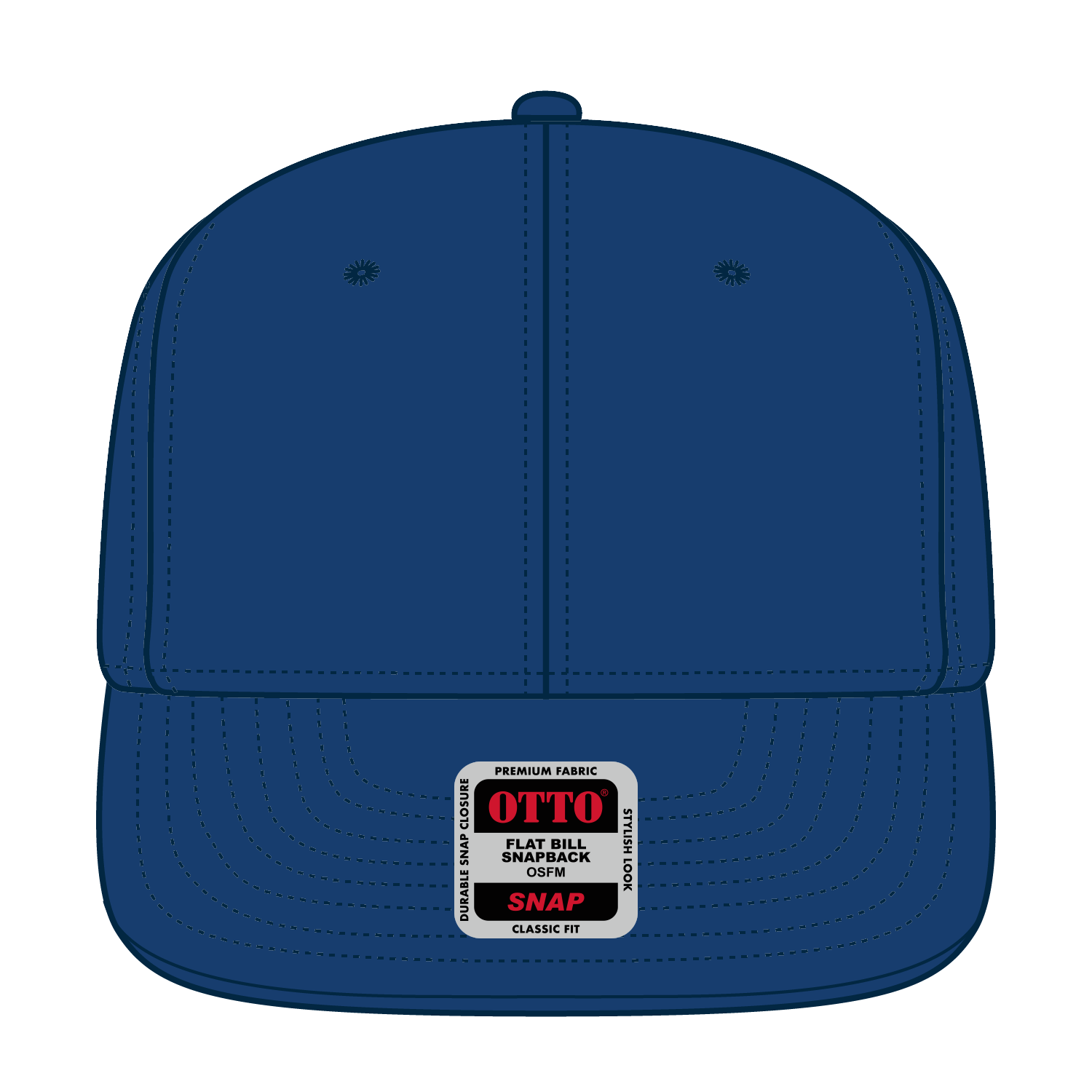 OTTO CAP® OTTO SNAP 6 Panel Pro Style Snapback Hat 12