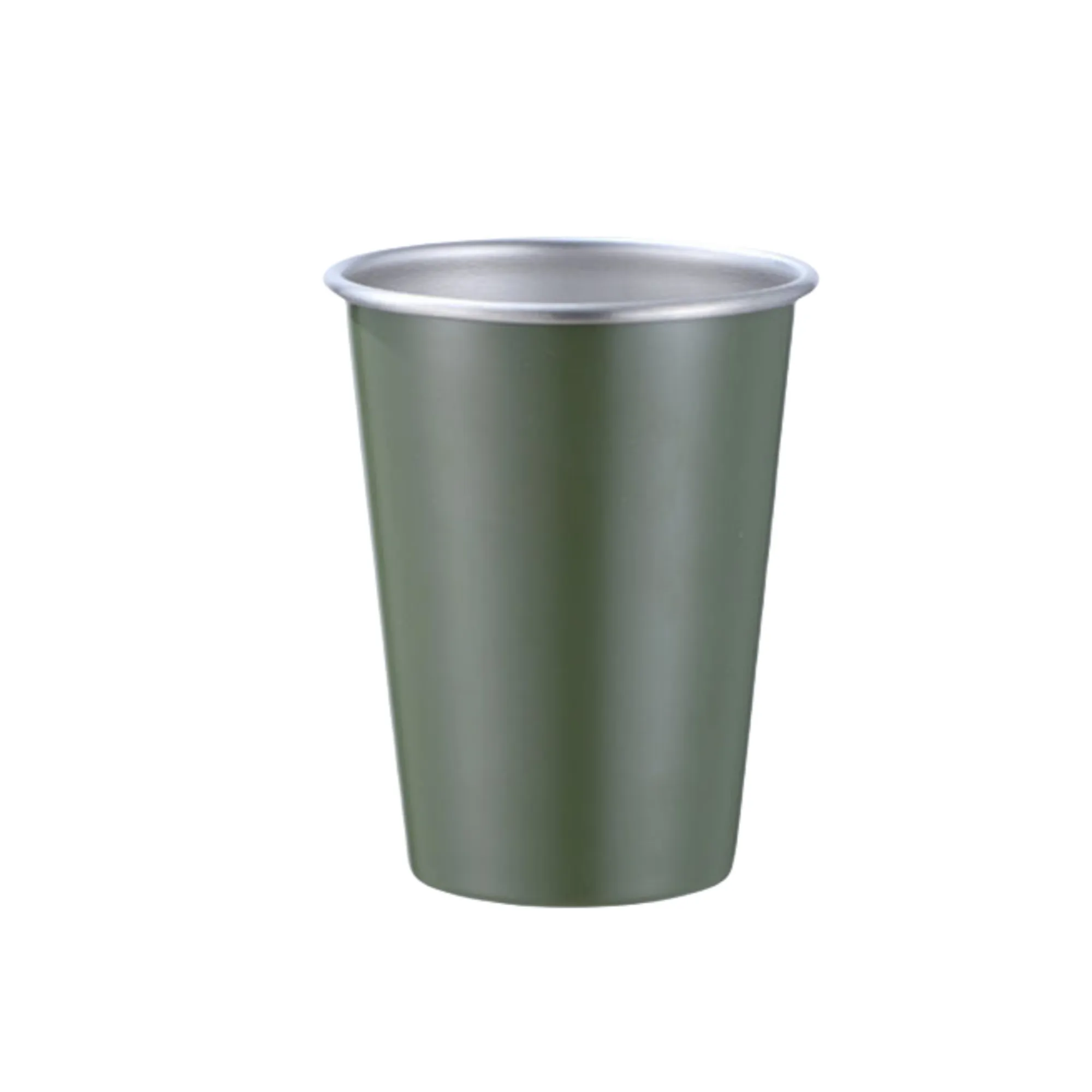 12oz Stainless Steel Cups Stackable Metal Drinking Glasses 10