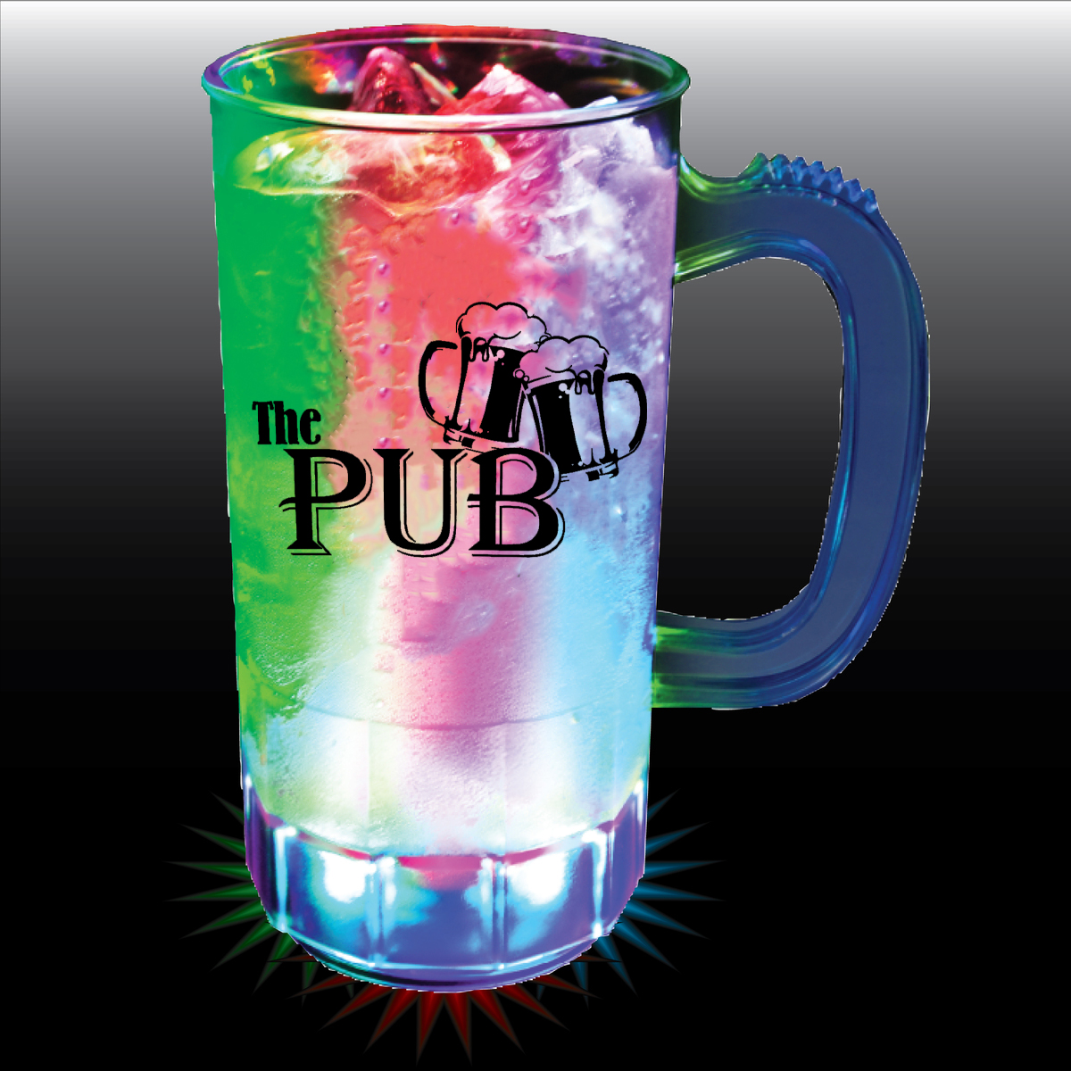 14oz Flashing Acrylic Beer Mug