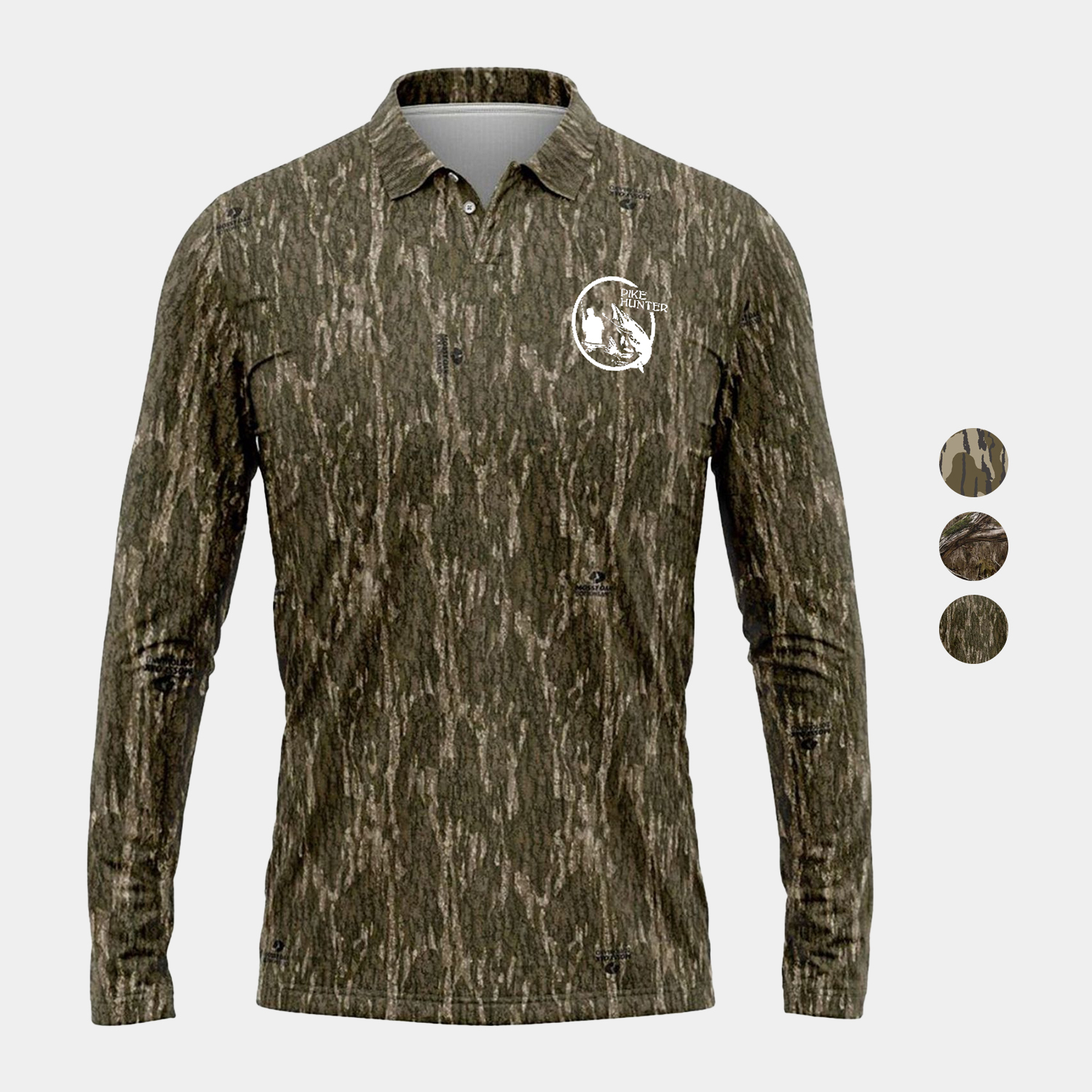 Mossy Oak® Men's 4.4 oz. Polyester Interlock Long Sleeve Polo Shirt 4