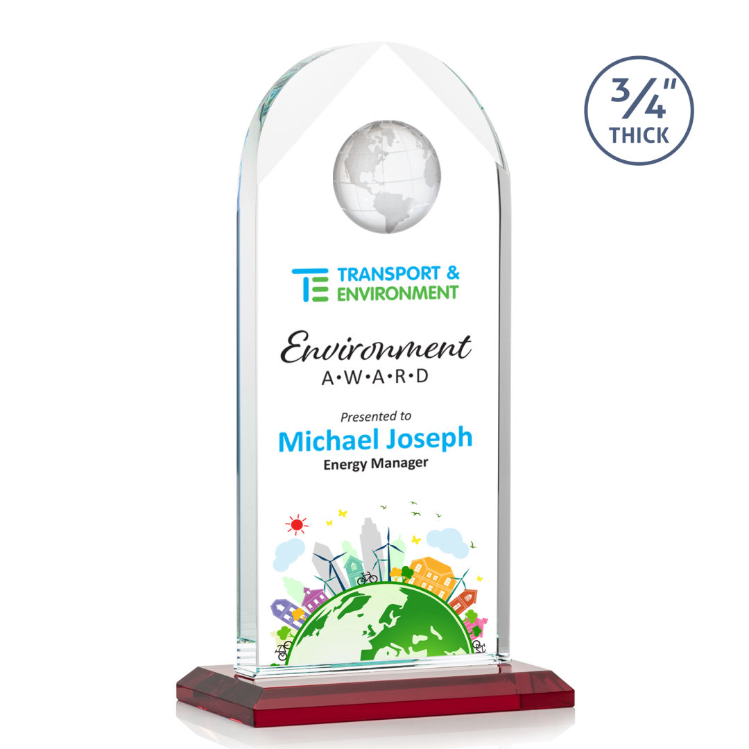 Blake Globe VividPrint™ Award - Red 6