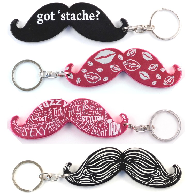 Mustache Key Chain / Bottle Opener 2