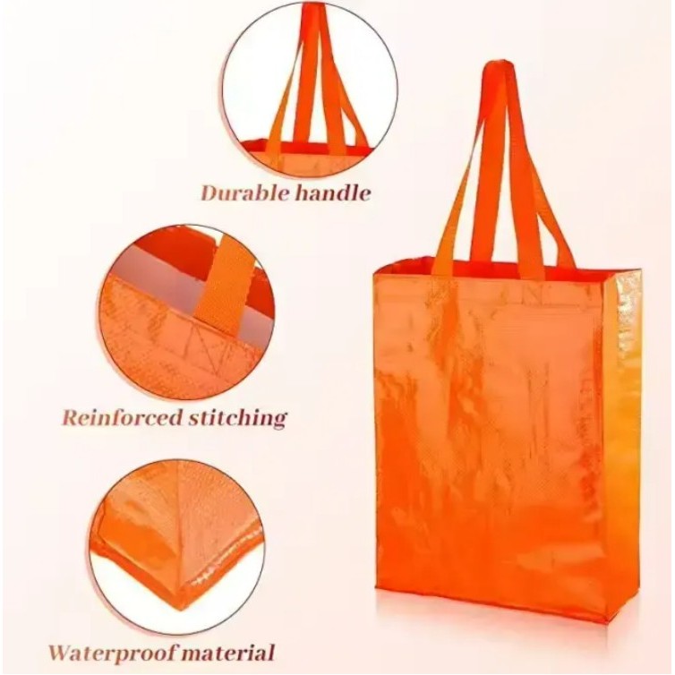 Laminated Grocery Tote Bag 2