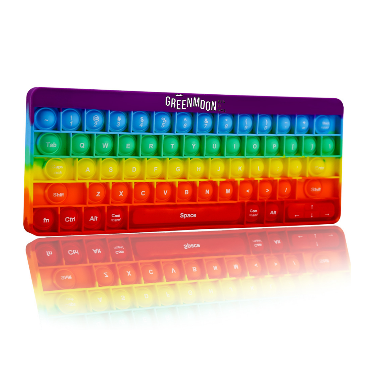 Large Size Keyboard Shape Silicone Fidget Toy 2