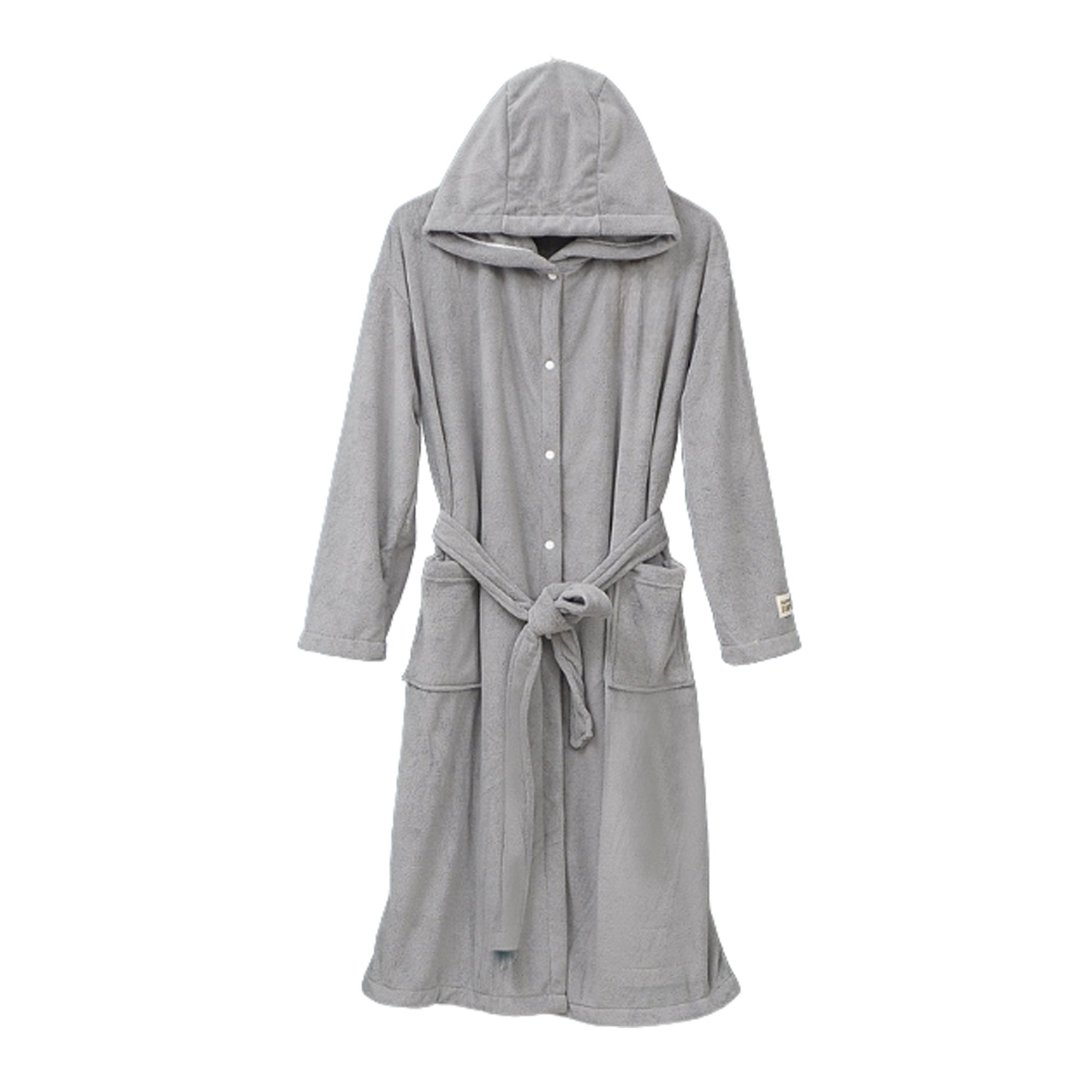 MOQ 25 PCS Stylish Coral Fleece Hooded Bathrobe Nightgown 3