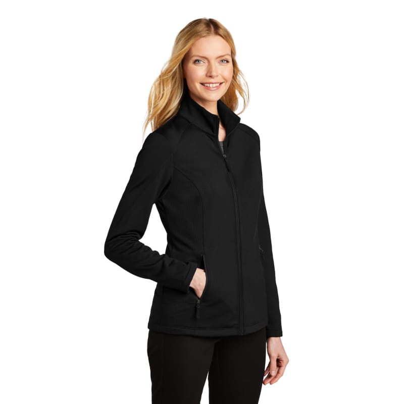 Port Authority Women's Grid Fleece Jacket. 11