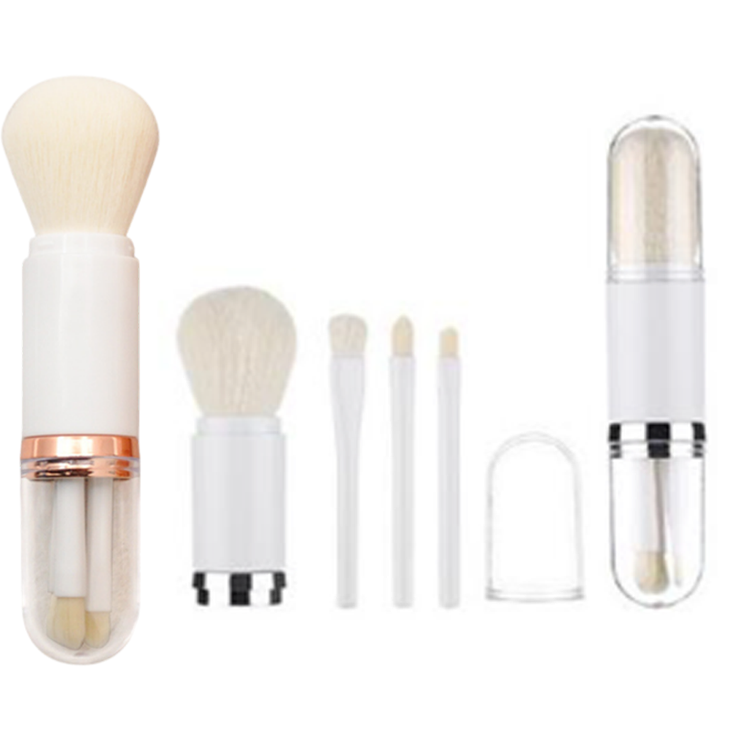 4 in 1 Portable Travel Makeup Brush Set 1