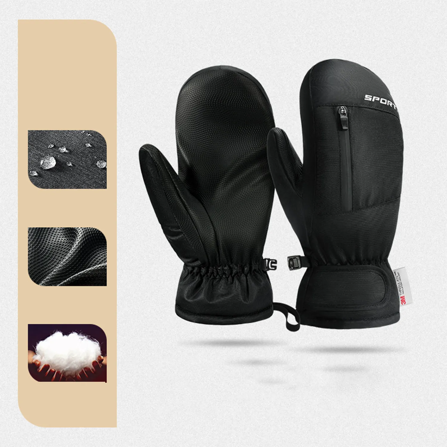 Touch Screen Warm Ski Gloves 6
