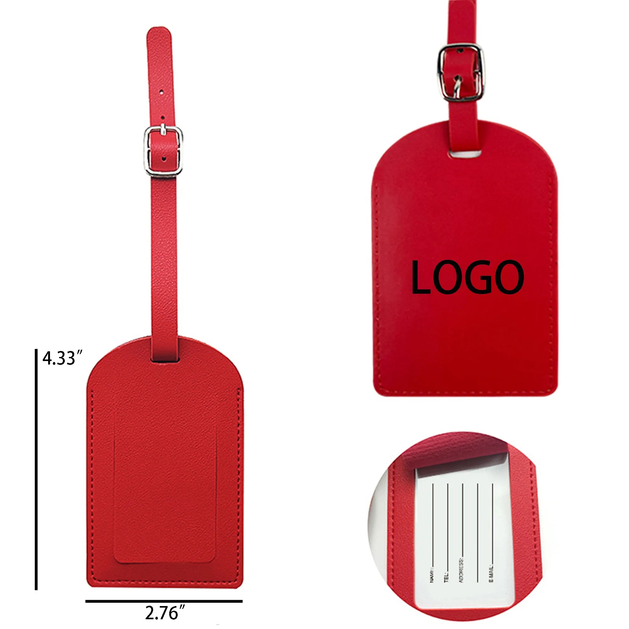 PU Leather Luggage Tag 1
