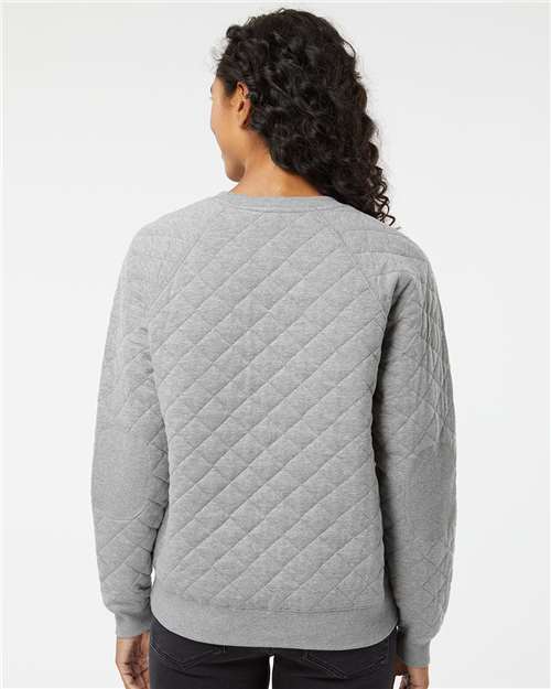 Women's Quilted Crewneck Pullover - R08 49