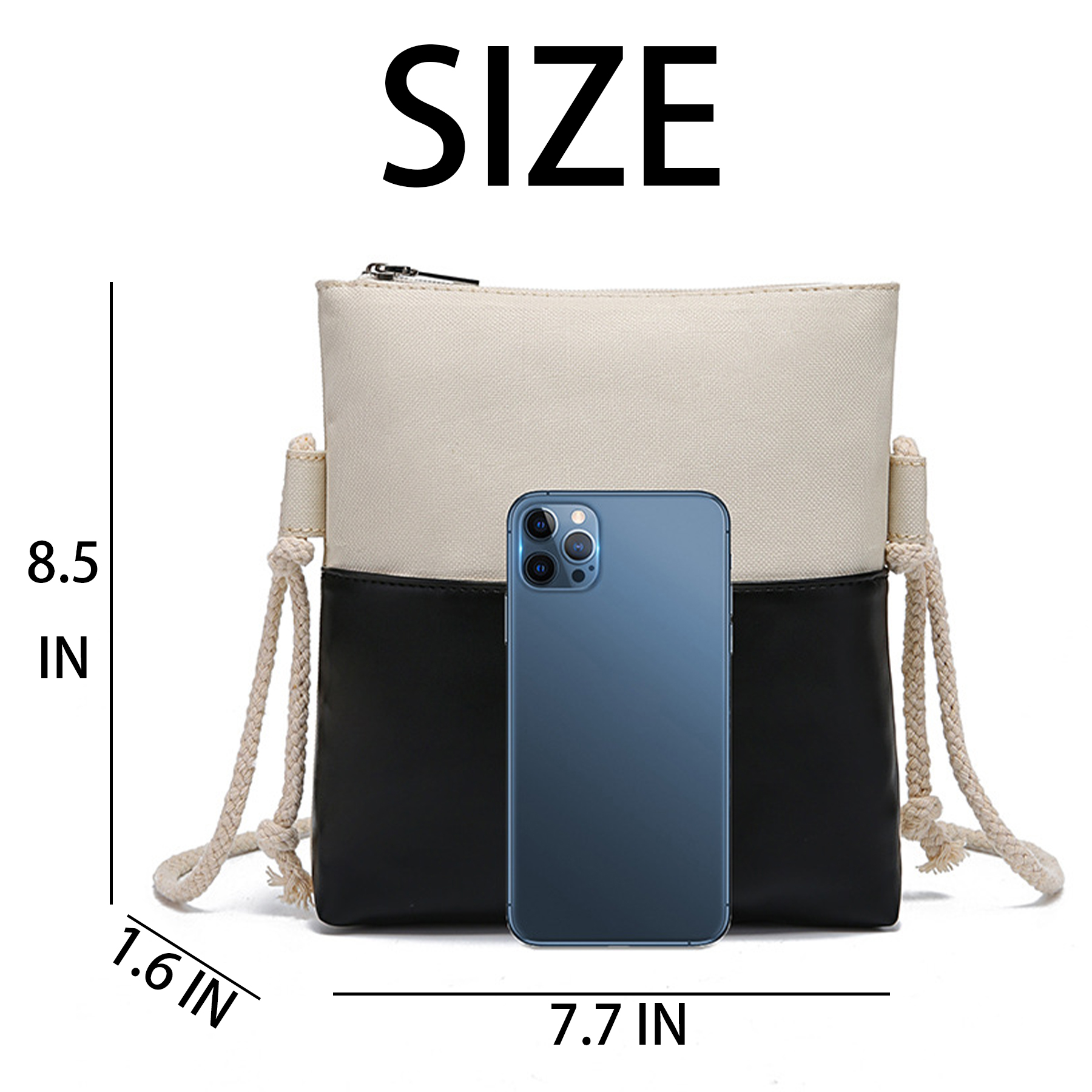 PU Carry a mini cross-body square bag 7