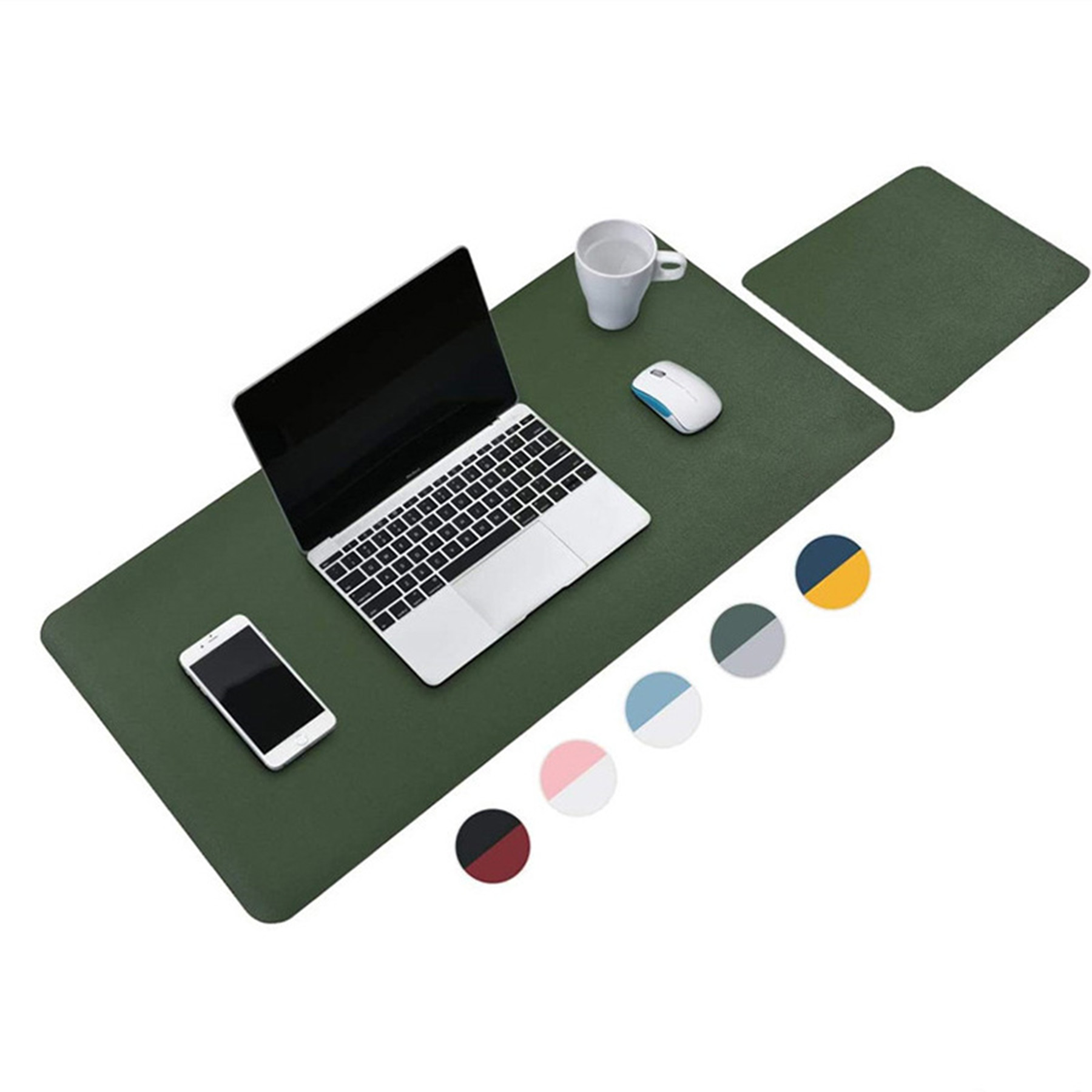 Double-Sided Leather Desk Mouse Pad 2