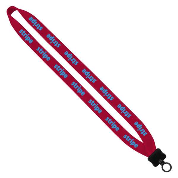 3/4" Cotton Lanyard with Plastic Clamshell & O-Ring 108