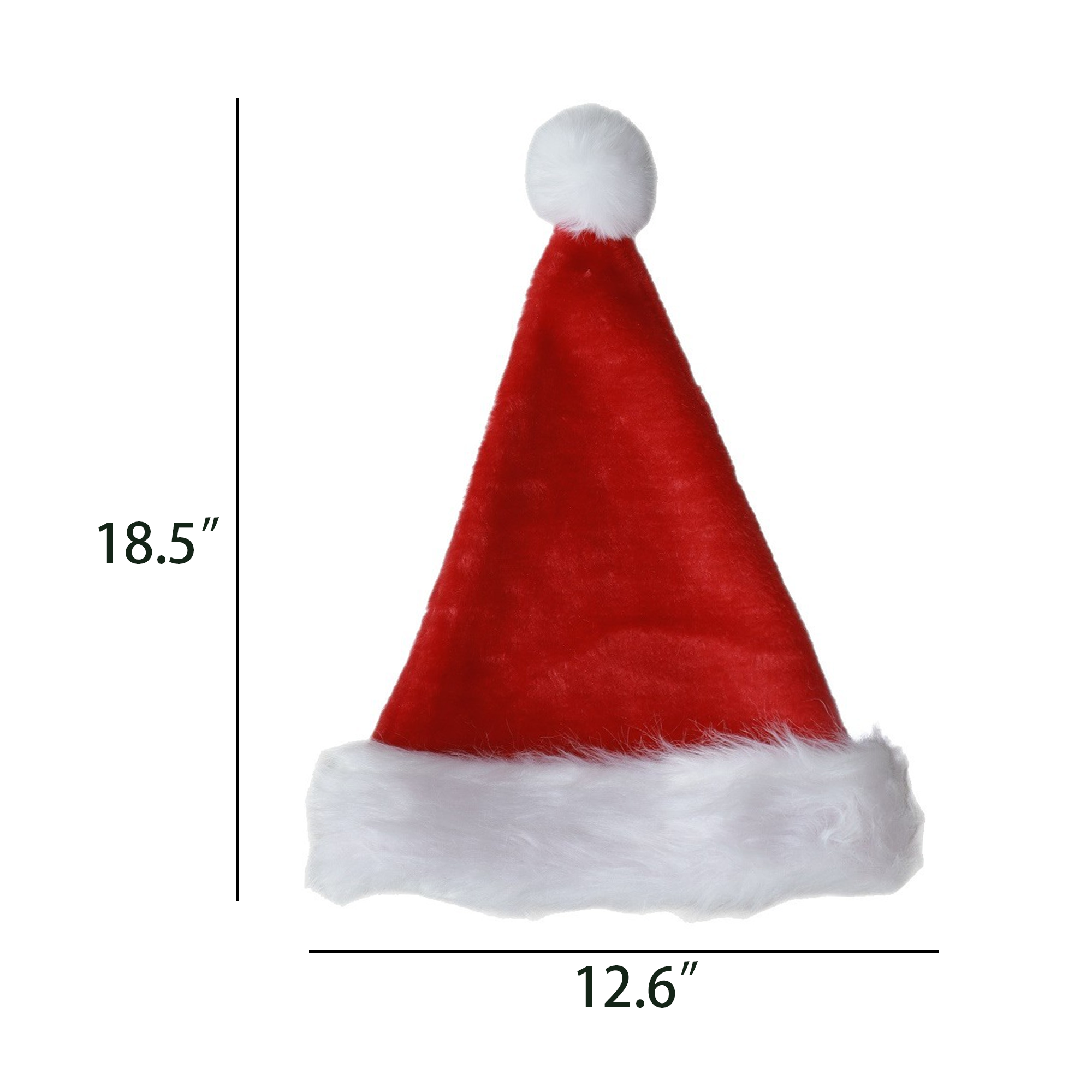 Plush Santa Hat with Custom Logo 3