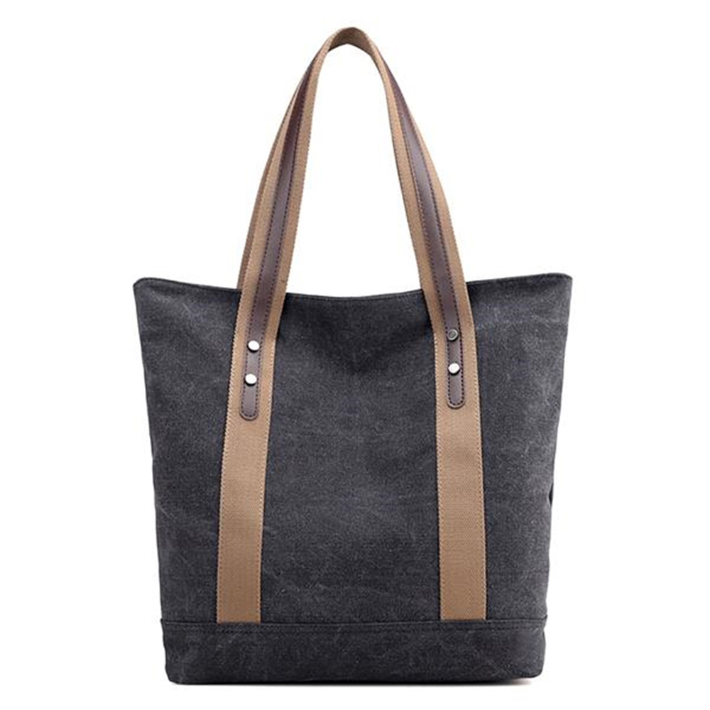 Vintage Women Handle Tote Bag Canvas 7