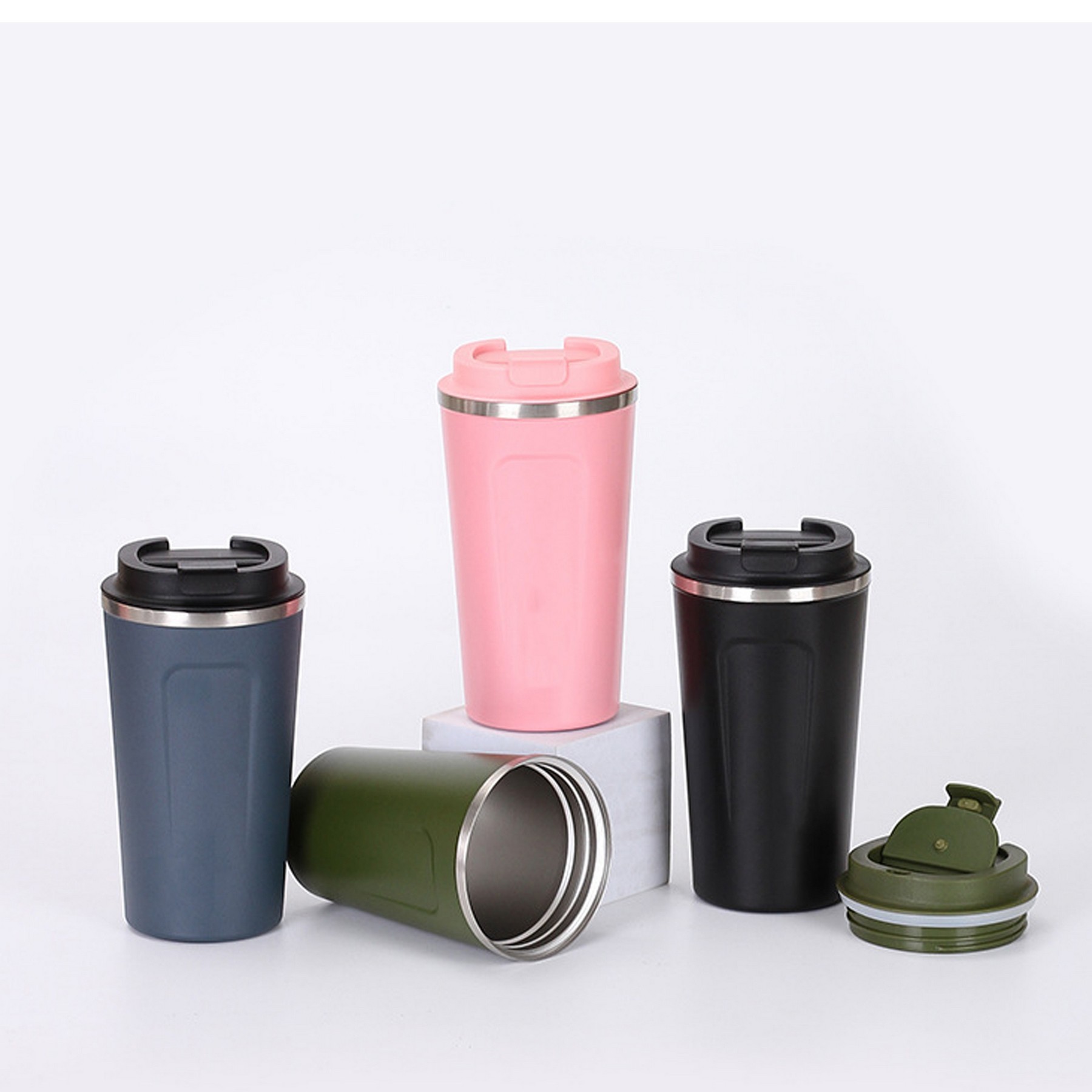 12Oz Travel Coffee Mugs Spill-Proof 2