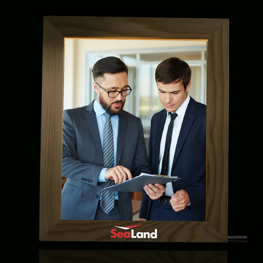 LED 3D Illusion Light In A Wood Picture Frame Personalization Optional 5