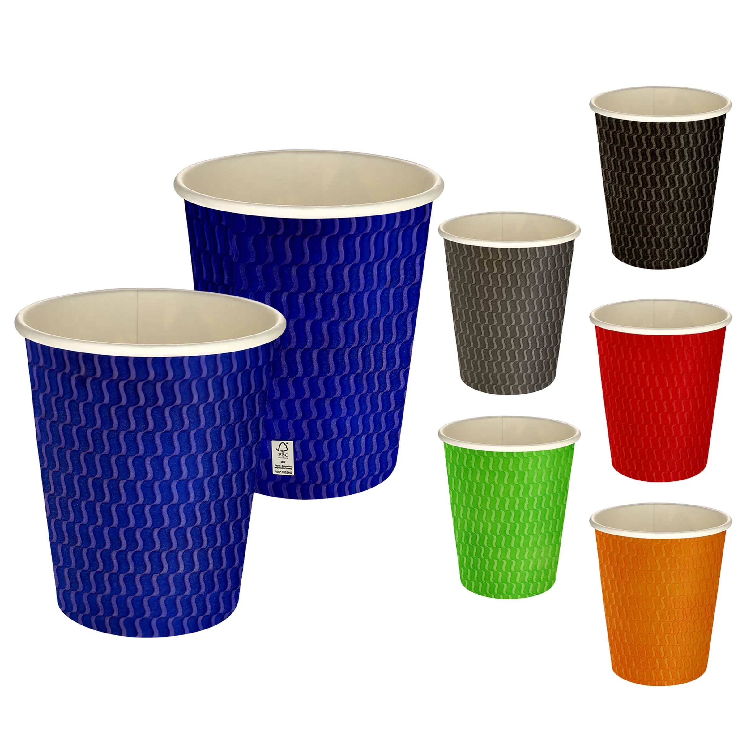 5 oz Full Color Wave Paper Cup 20