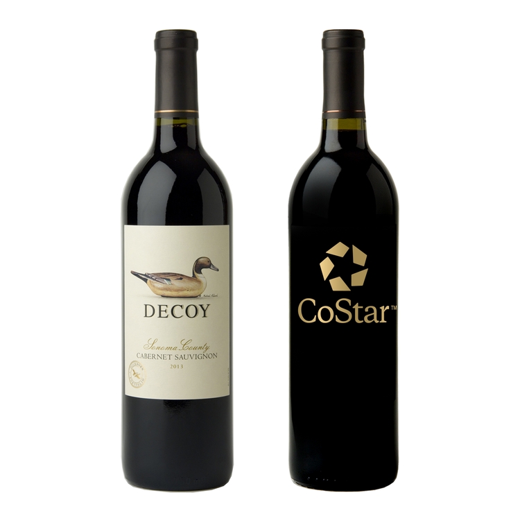 Etched Duckhorn Decoy Cabernet Red Wine Bottle 1