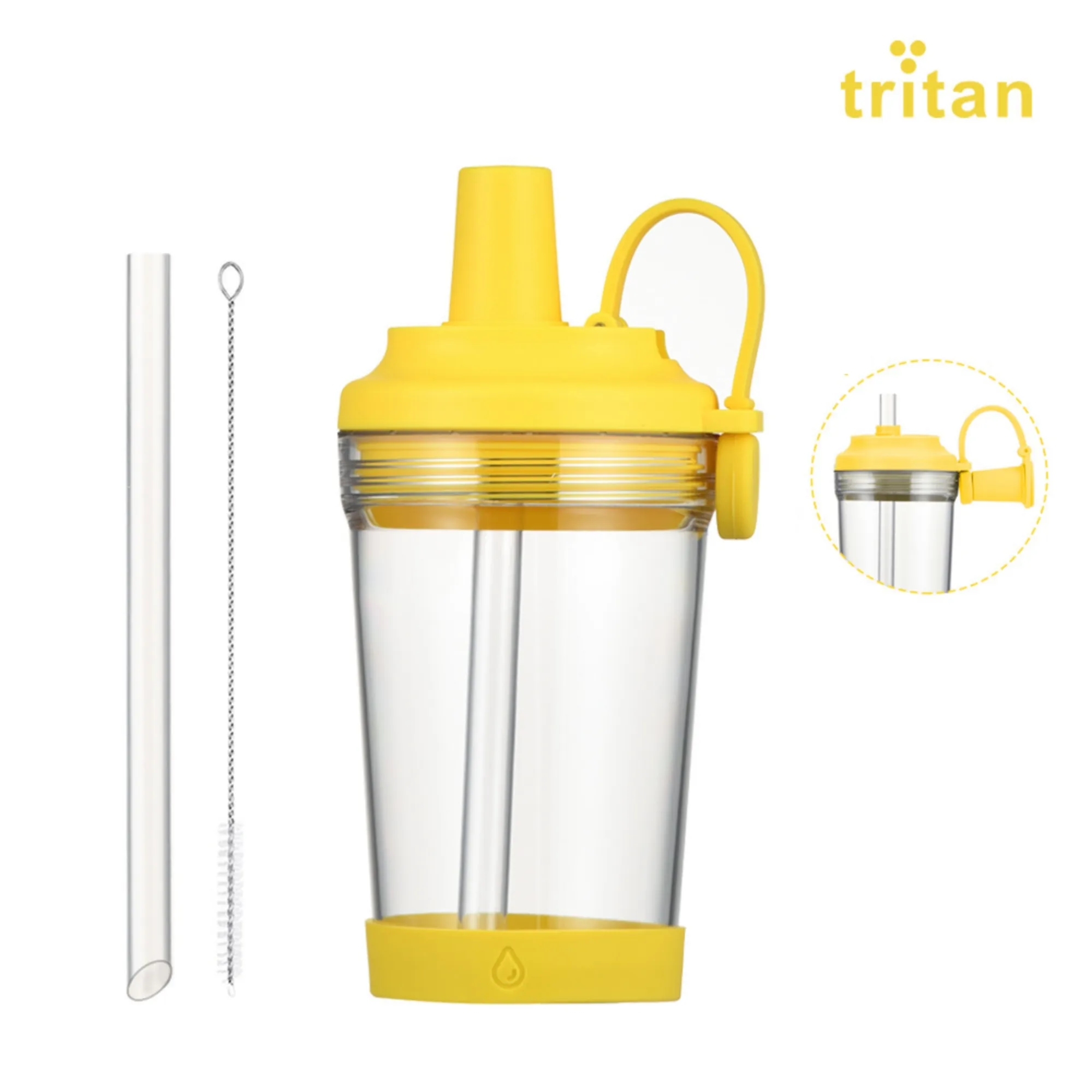 17oz Tritan Magnetic Handle Straw Cup 28