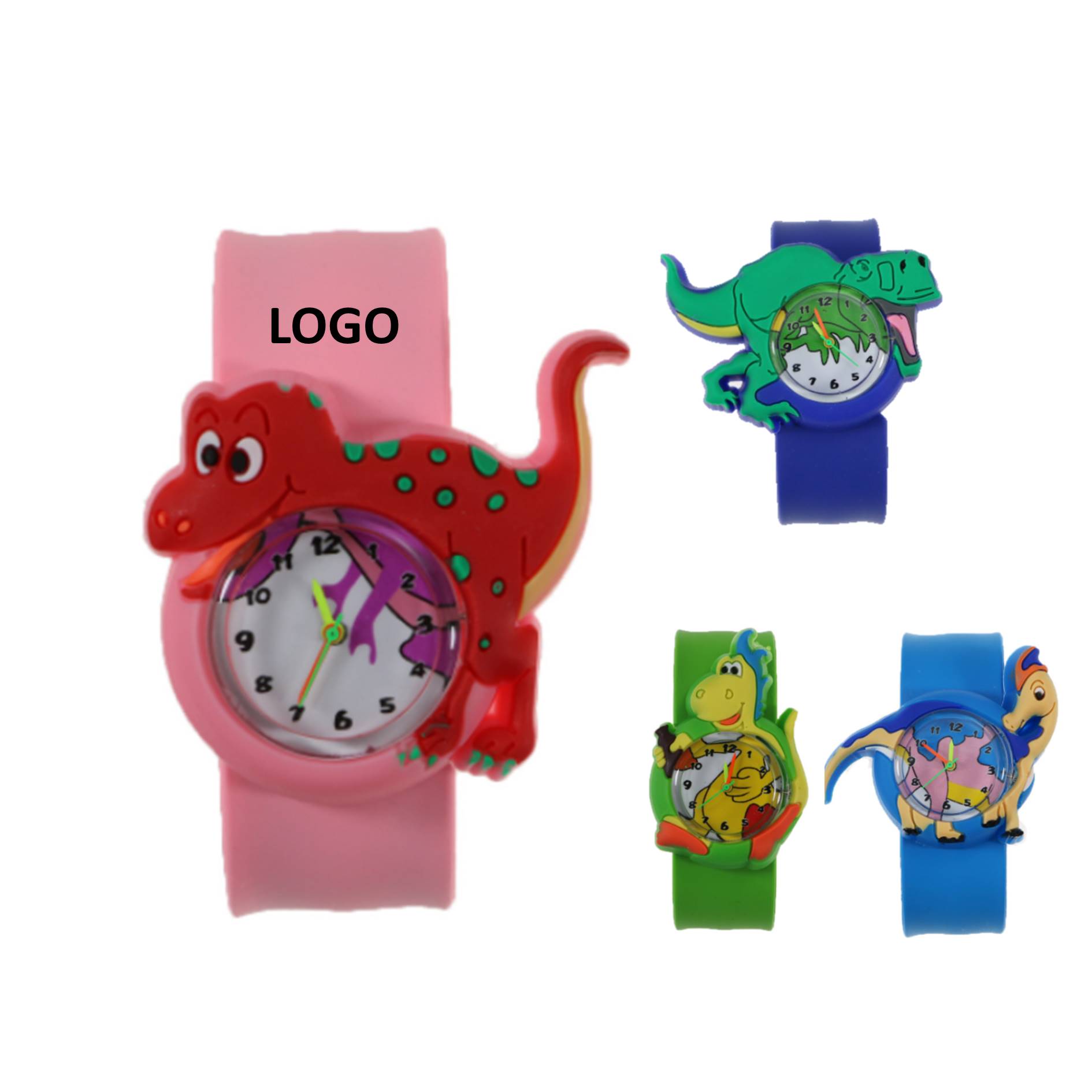 Cartoon Dinosaur Shaped Slap Watch 2