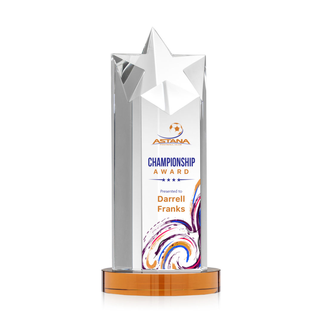 Berkeley VividPrint™ Award on Condor Base - Amber 7