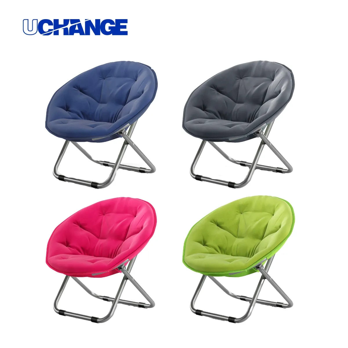 Comfortable Folding Padded Moon Chair For Lounging 6