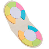 Recycled Milk Carton Round Sticky Notes Pad 28