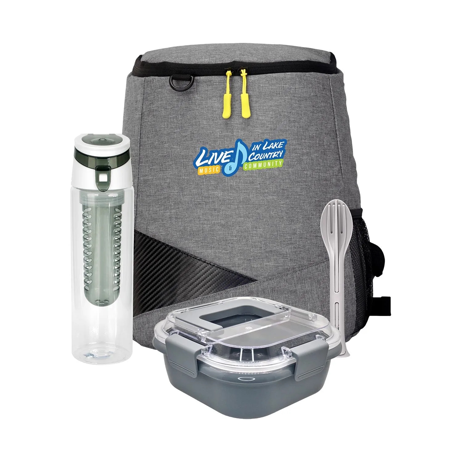 Trendy Lunch Box & Utensil Backpack Set 7