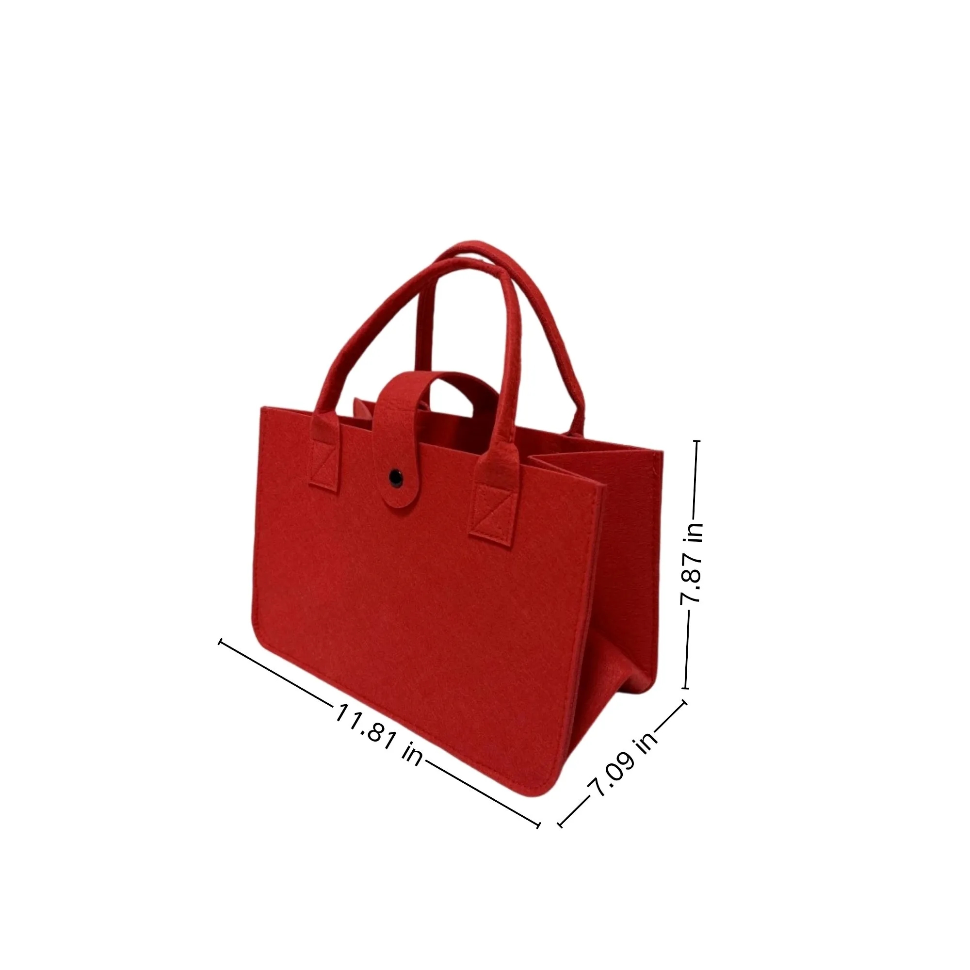 Large Capacity Felt Tote Bag, custom tote bag with logo imprint 5